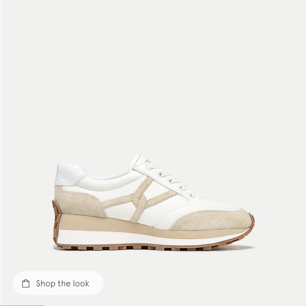 Veronica Beard Valentina Sneaker (7.5 US; $330 MSRP; Ecru color)